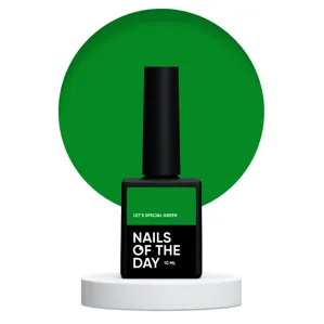 Гель-лак, 10 мл Let`s spesial GREEN Gel Polish NAILSOFTHEDAY 