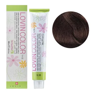 5/35 Стійка крем-фарба для волосся, 100мл  Hair color cream Lovin Color LOVIEN Essential