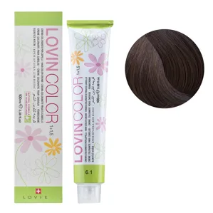 6/1  Стійка крем-фарба для волосся, 100мл  Hair color cream Lovin Color LOVIEN Essential