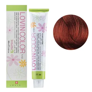 77/44 Стійка крем-фарба для волосся, 100мл  Hair color cream Lovin Color LOVIEN Essential