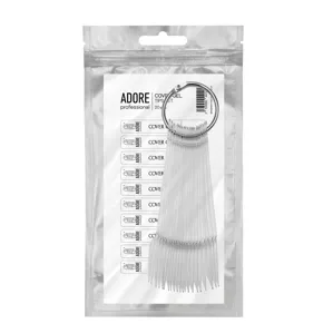 ADORE Tips Set Gel Polish Брендовані тіпси, прозорі 20шт