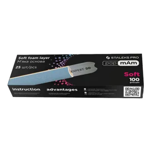 Набір змінних файлів papmAm на м`якій основі (25 шт) для пилки прямої 100 грит EXCLUSIVE 20 (DFCX-20-100/25) STALEKS PRO