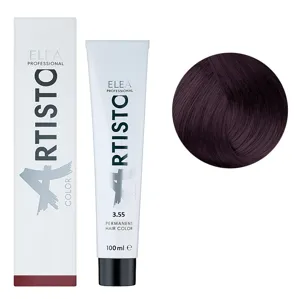 3/55 Стійка крем-фарба для волосся, 100 мл Permanent Hair Color ARTISTO ELEA Professional