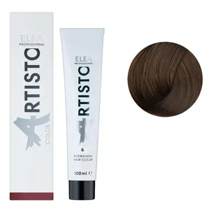6 Стійка крем-фарба для волосся, 100 мл Permanent Hair Color ARTISTO ELEA Professional