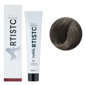 6/1 Стійка крем-фарба для волосся, 100 мл Permanent Hair Color ARTISTO ELEA Professional