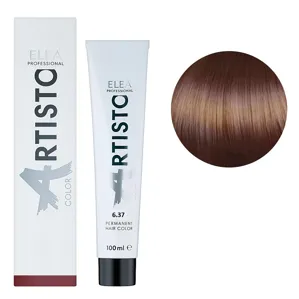 6/37 Стійка крем-фарба для волосся, 100 мл Permanent Hair Color ARTISTO ELEA Professional