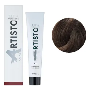 6/7 Стійка крем-фарба для волосся, 100 мл Permanent Hair Color ARTISTO ELEA Professional
