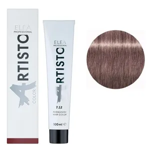 7/12 Стійка крем-фарба для волосся, 100 мл Permanent Hair Color ARTISTO ELEA Professional