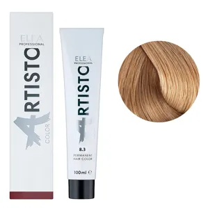 8/3 Стійка крем-фарба для волосся, 100 мл Permanent Hair Color ARTISTO ELEA Professional