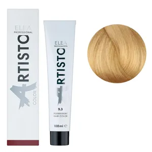 9/3 Стійка крем-фарба для волосся, 100 мл Permanent Hair Color ARTISTO ELEA Professional
