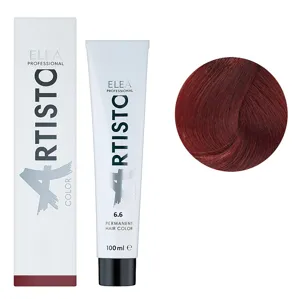 6/6 Стійка крем-фарба для волосся, 100 мл Permanent Hair Color ARTISTO ELEA Professional