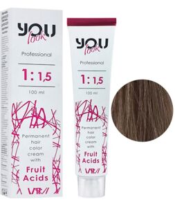 9/1 дуже світлий блондин попелястий Крем-фарба стійка з фруктовими кислотами, 100 мл You look Professional