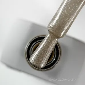 Гель-лак котяче око, 09 мл №07 Glow Cat Gel Polish SAGA Professional