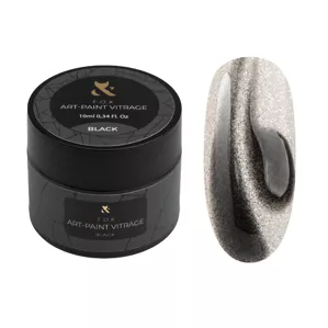 F.O.X Art- paint Vitrage Гель-фарба вітражна 10мл Black  