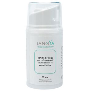 Крем-Флюїд для себорегуляції комбінованої та жирної шкіри обличчя, 50 мл TANOYA Cosmetolog