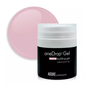 Гель для нарощування нігтів, 30 г №02 "Ballerina pink" One Drop Gel ADORE