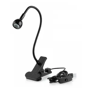 Лампа ліхтарик для нігтів гнучка на прищіпці, 3 Вт Tulip Clip-on UV/LED Lamp KODI Professional