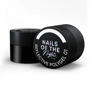 Полігель світловідбиваючий рідкий, 15 мл №01 Reflective Poly Gel NAILSOFTHENIGHT