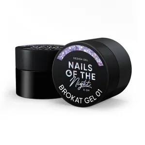 Гель для дизайну з різнобарвним брокатом та глітером для нігтів, 5 мл №1 Brokat Gel NAILSOFTHEDAY