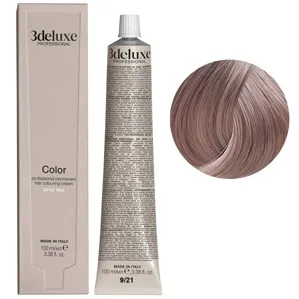 9/21 дуже світлий блондин переливчасто-попелястий Фарба для волосся, 100 мл Permanent Hair Color 3Deluxe Professional