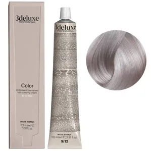 9/12 дуже світлий блондин попелясто-переливчастий Фарба для волосся, 100 мл Permanent Hair Color 3Deluxe Professional