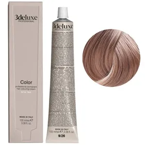 9/26 дуже світлий блондин фіолетово-червоний Фарба для волосся, 100 мл Permanent Hair Color 3Deluxe Professional
