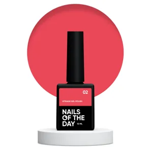 Гель-лак вітражний, 10 мл №02 Vitrage Gel Рolish NAILSOFTHEDAY 