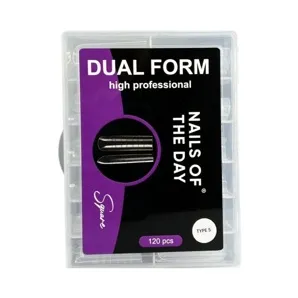 Верхні форми, 120 шт Type-5, Форма: Квадрат Dual Form Square NAILSOFTHEDAY