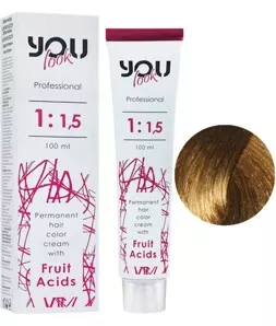 8/00 світлий блондин інтенсивний Крем-фарба стійка з фруктовими кислотами, 100 мл You look Professional