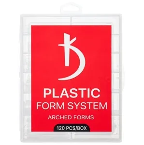 Верхні пластикові форми для моделювання нігтів, 120 шт Arched Forms Plastic Form System KODI Professional 