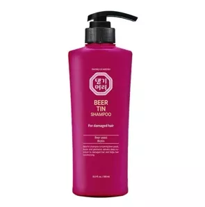 Шампунь для пошкодженого волосся з екстрактом пивних дріжджів і біотином 500мл Shampoo Beer Tin DAENG GI MEO RI