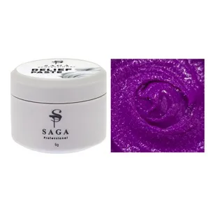 Паста рельєфна, 5 мл  №09 Колір: фіолетовий неон Relief paste SAGA Professional