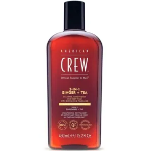 Засіб 3в1 для догляду за волоссям та тілом, 450 мл 3-in-1 Ginger + Tea Shampoo, Conditioner&Body Wash Hair & Body American Crew