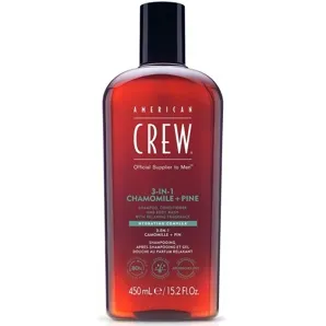 Засіб 3в1 для догляду за волоссям та тілом, 450 мл 3-in-1 Chamomile + Pine Shampoo, Conditioner&Body Wash Hair & Body American Crew