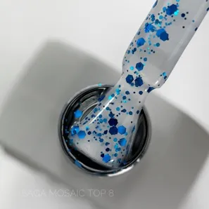 Топ матовий, 9 мл №08 MOSAIC TOP SAGA Professional
