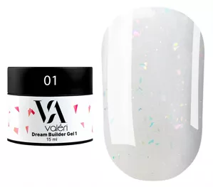 VALERI Dream Collectoin Builder Gel Гель для нарощування 15 мл №001 DREAM 