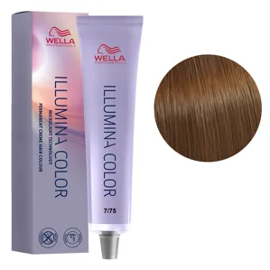 7/75 середній блондин коричнева-махагоновий Стійка крем-фарба для волосся, 60 мл ILLUMINA COLOR Wella Professionals