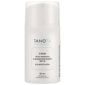 Крем легка формула з фітоестрогенами для зрілої шкіри обличчя SPF15, 50 мл TANOYA Cosmetolog