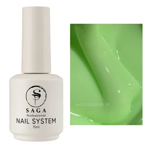 Гель рідкий для зміцнення нігтів, 15 мл №30 Liquid Gel SAGA Professional