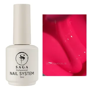 Гель рідкий для зміцнення нігтів, 15 мл №35 Liquid Gel SAGA Professional