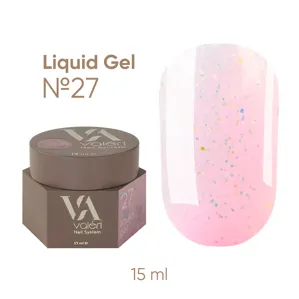 Гель рідкий для укріплення нігтів 15 мл №027 Liquid Gel VALERI
