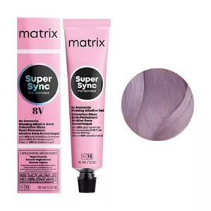 8V Тонер для волосся на лужній основі без аміаку, 90 мл SUPER SYNC  Pre-Bonded MATRIX