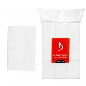 Серветки безворсові, 1000 шт матеріал: поліефірне волокно Clean Touch Lint free Wipes KODI Professional