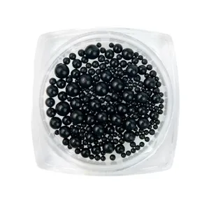 Намистинки для декору №06 Black Puffy Dot SILLER Professional 