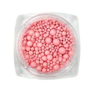 Намистинки для декору №02 Pink Puffy Dot SILLER Professional 