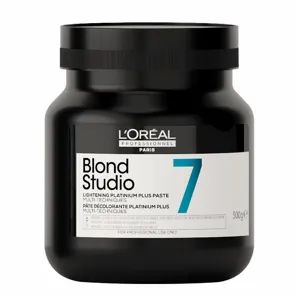 Паста багатофункціональна для освітлення волосся до 7 рівнів, 500 г Lightening Platinium Plus Paste Blond Studio L`Oreal Professionnel