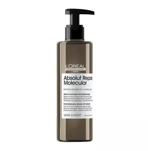 Сироватка змивна для молекулярного відновлення структури пошкодженого волосся, 250мл Rinse-off Serum Absolut Repair Molecular Serie Expert L`Oreal Professionnel
