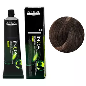 6/8 Фарба для волосся стійка без аміаку, 60мл No-Ammonia Permanent Color  INOA L`Oreal Professionnel 
