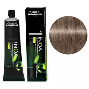 8/1 Фарба для волосся стійка без аміаку, 60мл No-Ammonia Permanent Color  INOA L`Oreal Professionnel 