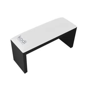 Підлокітник для манікюру на чорних ніжках, колір: "White" KODI Professional